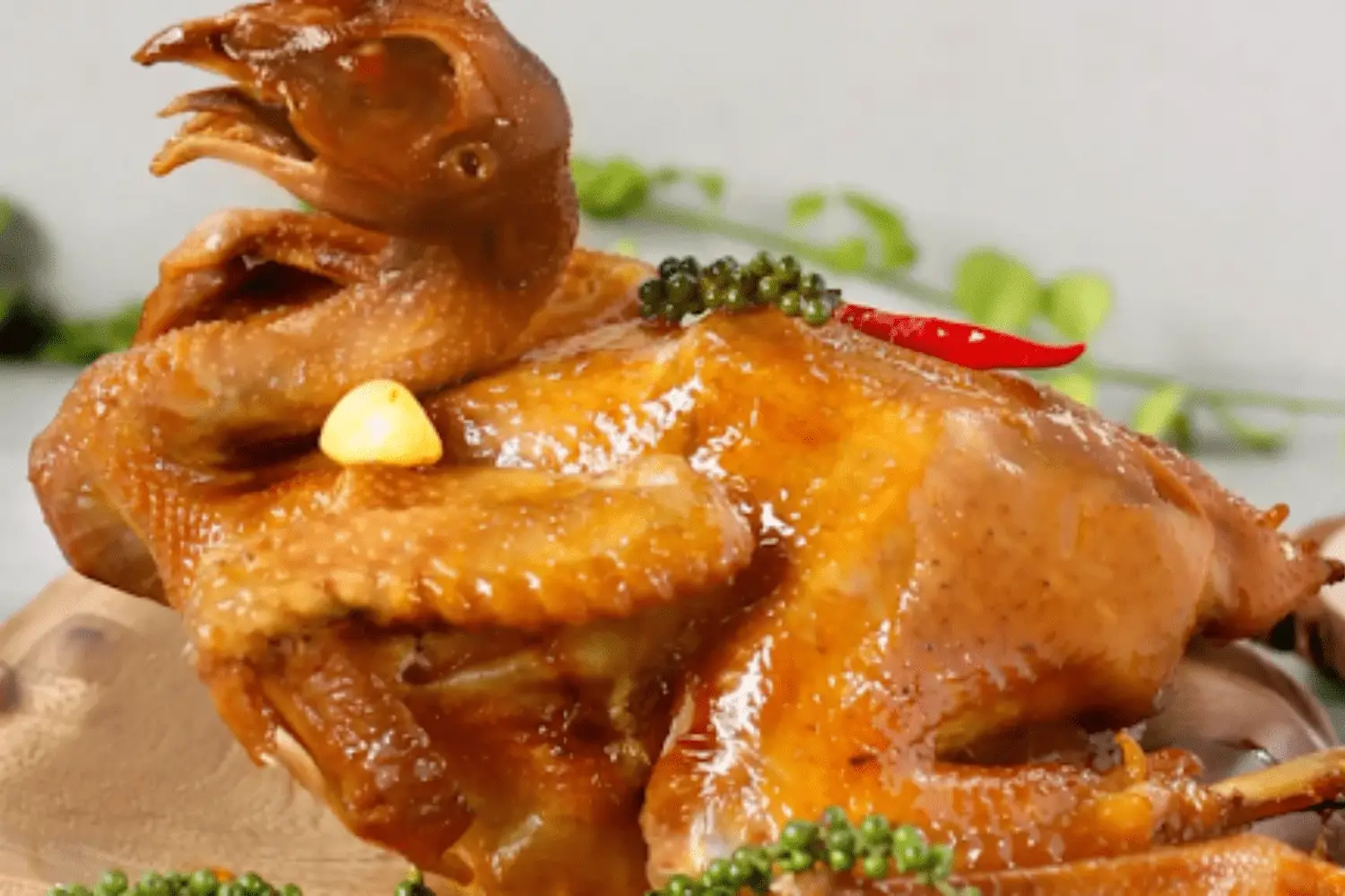 Hình ảnh Gà hấp mắm tỏi 1 con 