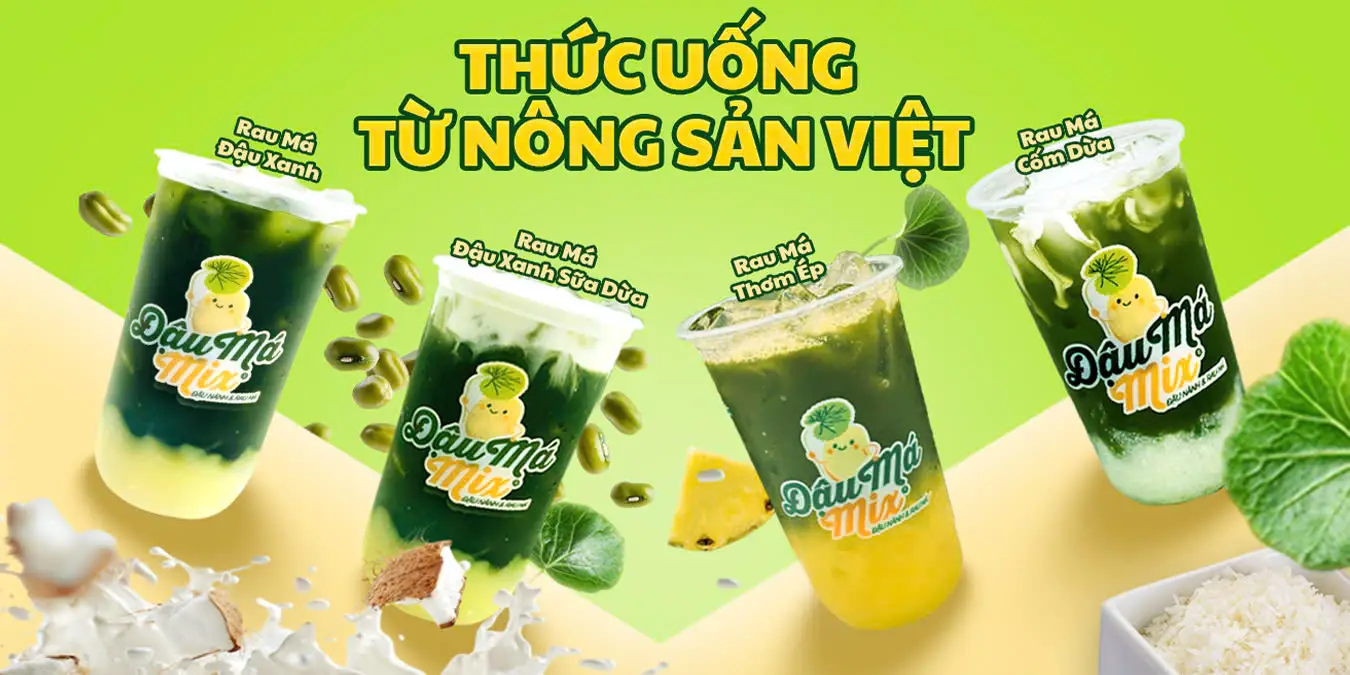 Hình ảnh Đậu Má Mix - Đậu Nành & Rau Má - Hòa Hưng
