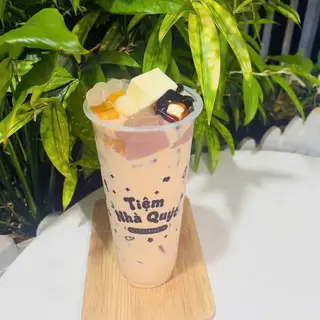 Hình ảnh Trà sữa truyền thống full toping