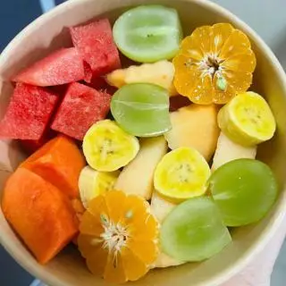 Hình ảnh Quýt - dưa lưới - dưa hấu - đu đủ - nho - chuối