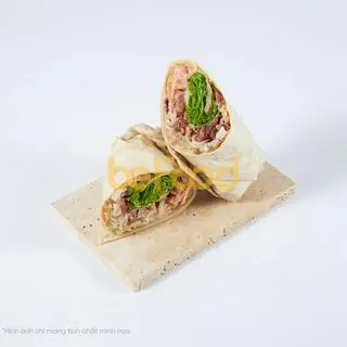 Hình ảnh bánh kebap cuộn - thêm thịt