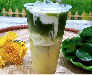 Hình ảnh Rau má mix đậu xanh sữa dừa - 700ml