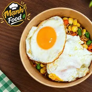Hình ảnh Mì trộn Indomie 2 trứng ốp