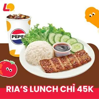 Hình ảnh Cơm thịt bò + Pepsi (S)