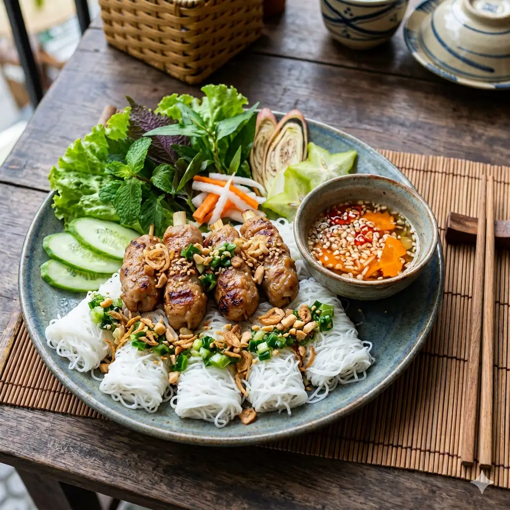 Hình ảnh Bánh hỏi nem nướng