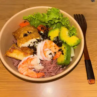 Hình ảnh Bún gạo lức tôm & đậu ( Rau củ Đà Lạt )