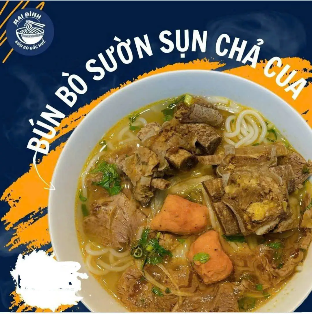 Hình ảnh Bún bò sụn chả cua