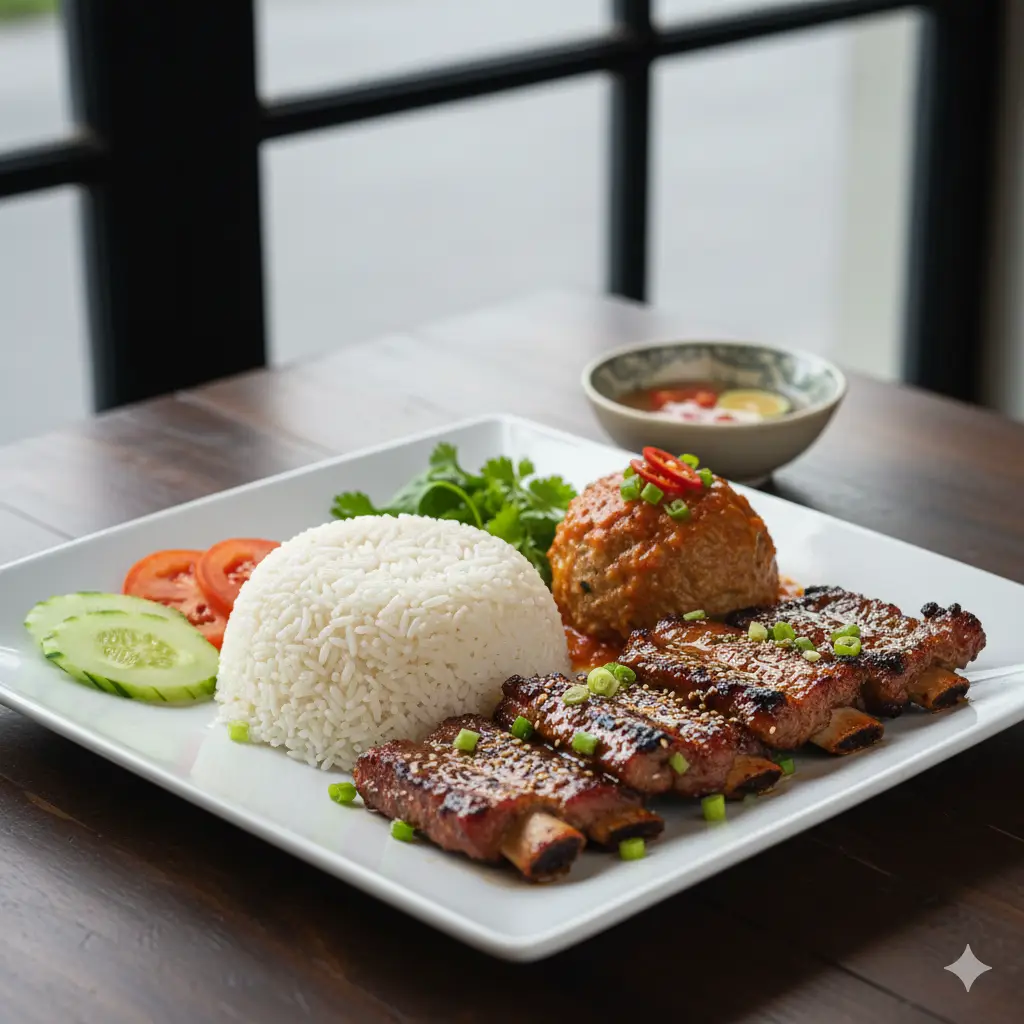 Hình ảnh Cơm Sườn Nướng Hizone