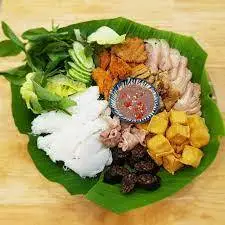 Hình ảnh Bún đậu chả cốm - thịt luộc