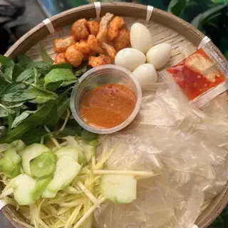 Hình ảnh Bánh tráng chấm tóp mỡ