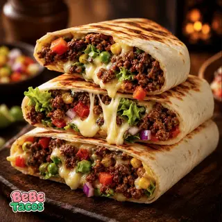 Hình ảnh Tacos bò ngũ sắc