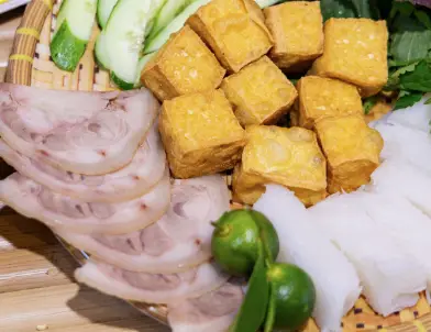 Hình ảnh Bún đậu thịt bắp giò
