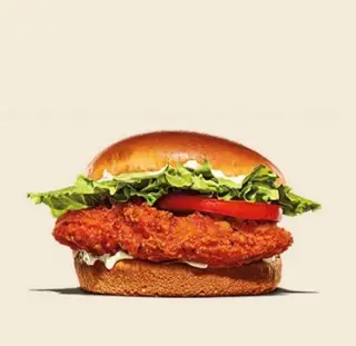 Hình ảnh Burger gà giòn - Crispy chicken nuggets burger