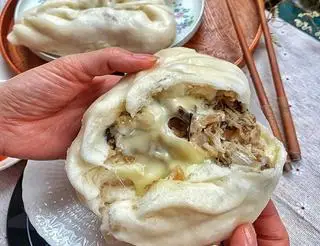 Hình ảnh Gà nấm phô mai