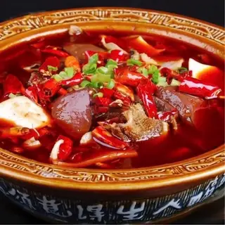Hình ảnh Lầu cay huyết vịt và nội tạng - mao huyết vượng