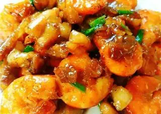 Hình ảnh Cơm tôm rim thịt