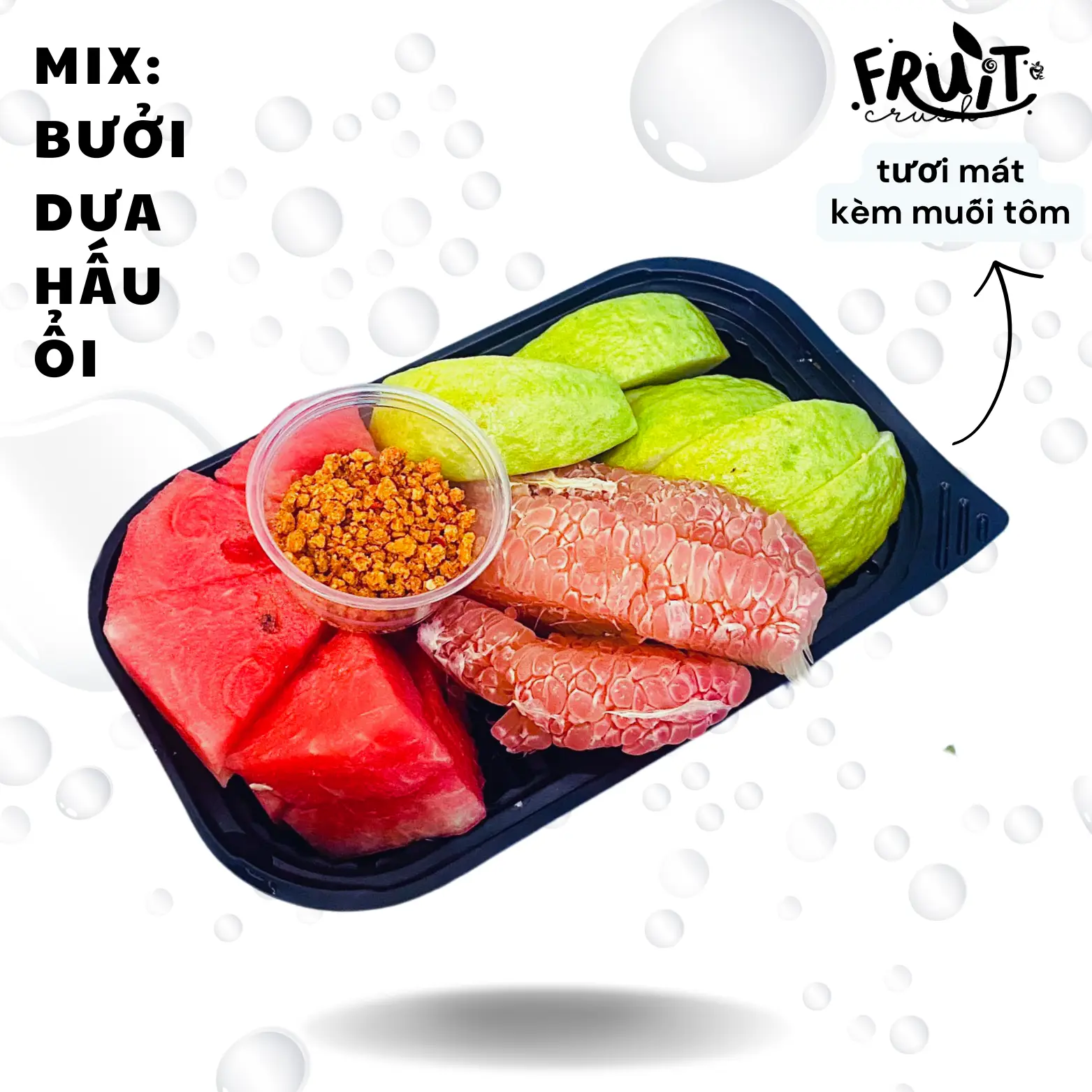 Hình ảnh Hộp: Bưởi da xanh Dưa Hấu Ổi - 500gr