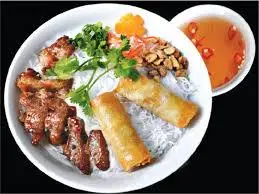 Hình ảnh Bún đậu chả giò - nem nướng