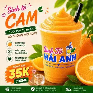 Hình ảnh Sinh Tố Cam