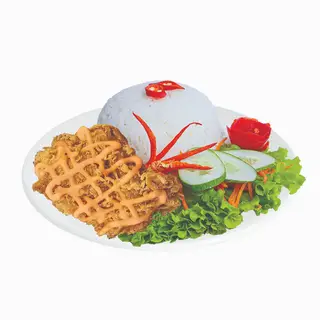 Hình ảnh Cơm gà sốt phô mai
