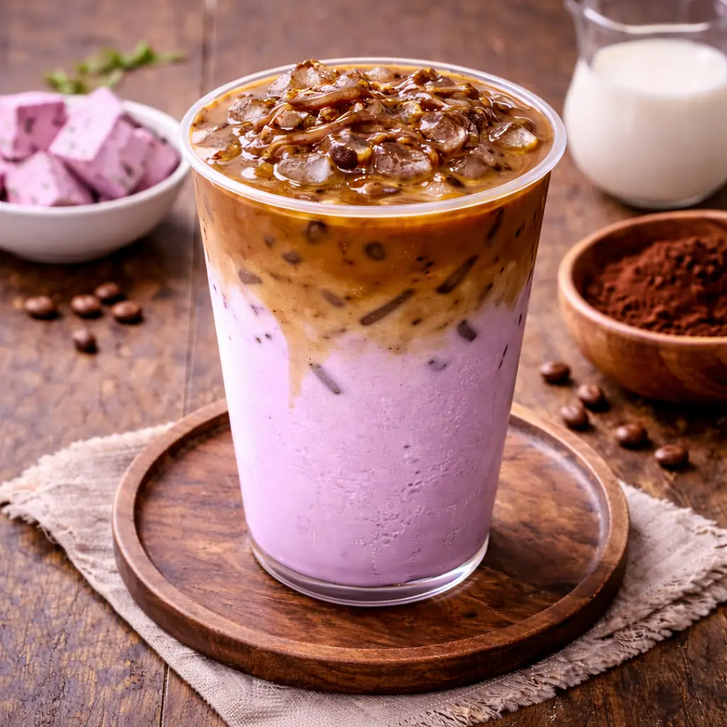 Hình ảnh Khoai môn latte chanh dây