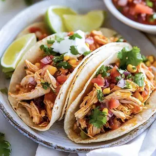 Hình ảnh Bánh tacos gà xé