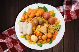 Hình ảnh Mì trộn đầy đủ full topping 2 gói