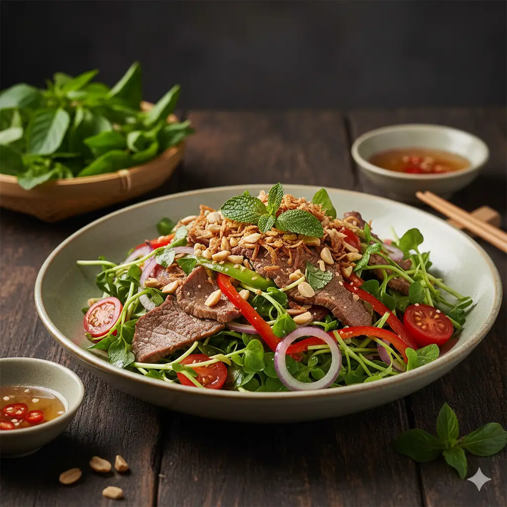 Hình ảnh Gỏi bò rau càng cua