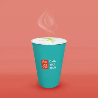 Hình ảnh Latte Thái xanh nóng - hot Thai green latte