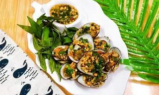 Hình ảnh Sò lông nướng mỡ hành