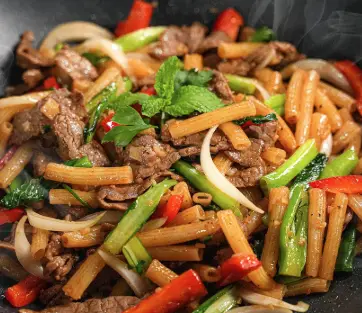 Hình ảnh Nui xào bò