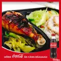 Hình ảnh Cơm gà nướng sốt nấm - cocacola