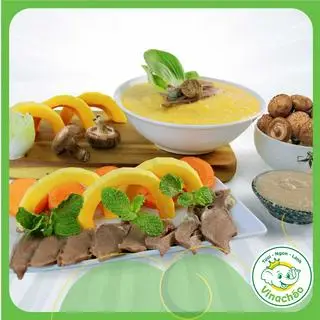 Hình ảnh Cháo tim hầm nấm đông cô