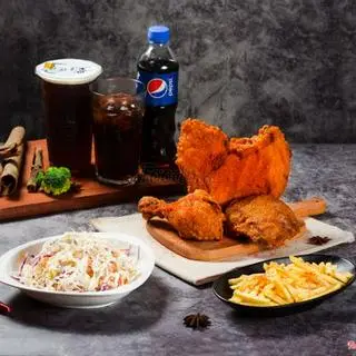 Hình ảnh Set 195k - Lườn - Đùi - Cánh - Khoai Tây - 1 Salad Mayo - 2 Trà Hoặc 2 Coca