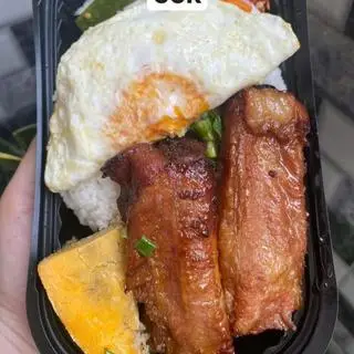 Hình ảnh Cơm sườn non chả ốp la