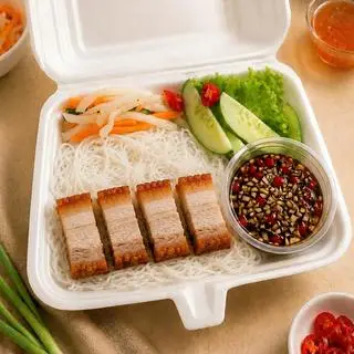 Hình ảnh Bún nước tương heo quay