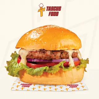 Hình ảnh Burger bò vị kem nấm