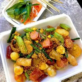 Hình ảnh Combo cá viên chiên sốt mắm tỏi (M)