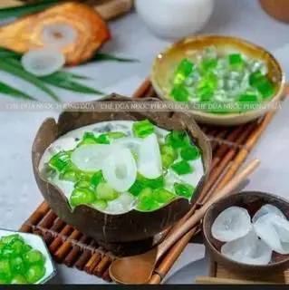 Hình ảnh Chè dừa nước củ năng lá dứa