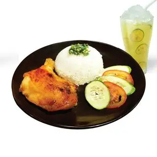 Hình ảnh Cơm đùi gà & thức uống