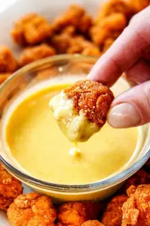 Hình ảnh Gà viên sốt trứng muối