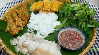 Hình ảnh Bún đậu mẹt chả cốm