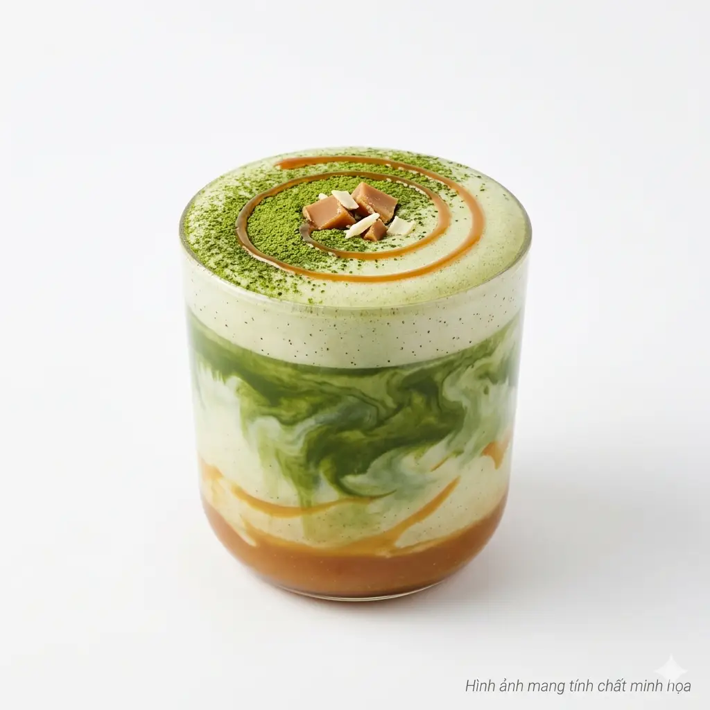 Hình ảnh Caramel matcha latte