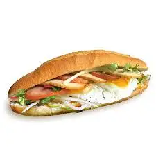 Hình ảnh Bánh mỳ ốp la thịt