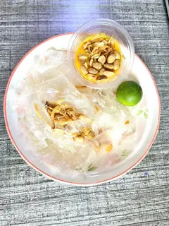 Hình ảnh Bánh tráng sốt bơ béo ngậy( không cay)