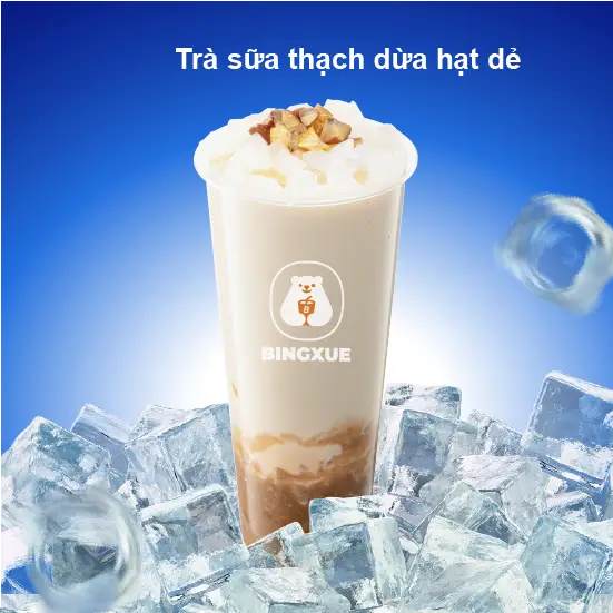 Hình ảnh Trà Sữa Thạch Dừa Hạt Dẻ