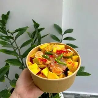 Hình ảnh Sứa thân sốt mắm nhỉ cà pháo - xoài