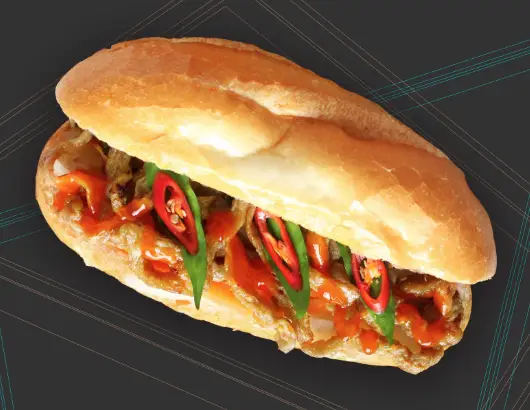 Hình ảnh Bánh mì chả cá mối