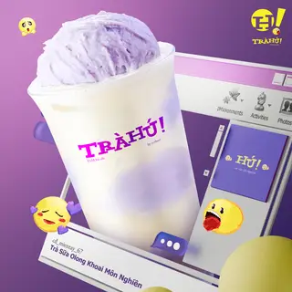 Hình ảnh Trà Sữa Olong Khoai Môn Nghiền (cđ_mientay_67)