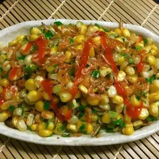 Hình ảnh Bắp xào tôm bơ
